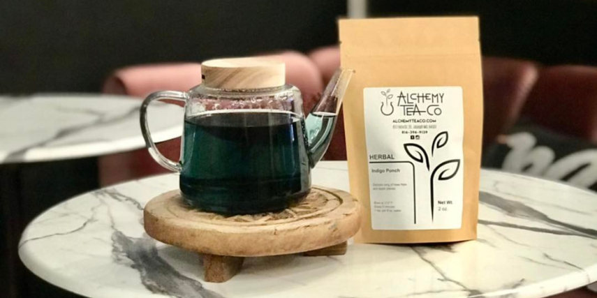 Enjoy a fun cup of boba tea from Alchemy Tea. Then check out their fun tea swag.