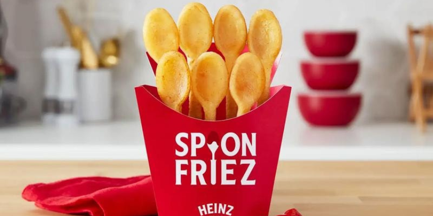 Those cute little spoon-shaped fries are the perfect way to maximize the dollop of Heinz on your fries.