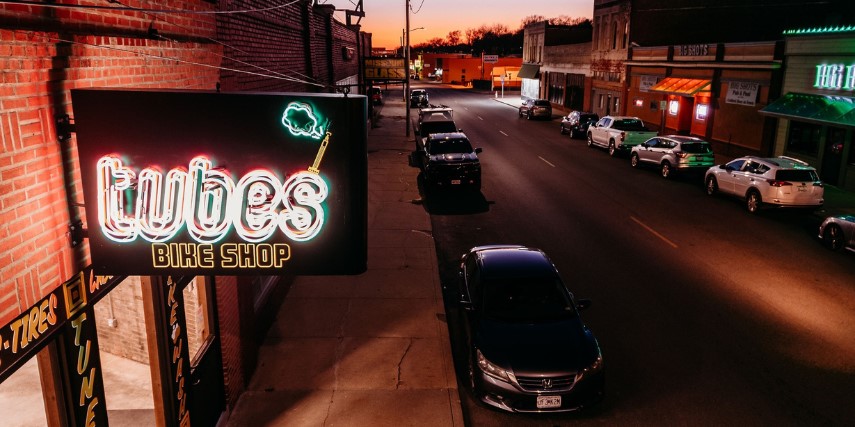 You don't have to be a cyclist to enjoy Tubes Bike Shop in St. Joseph.