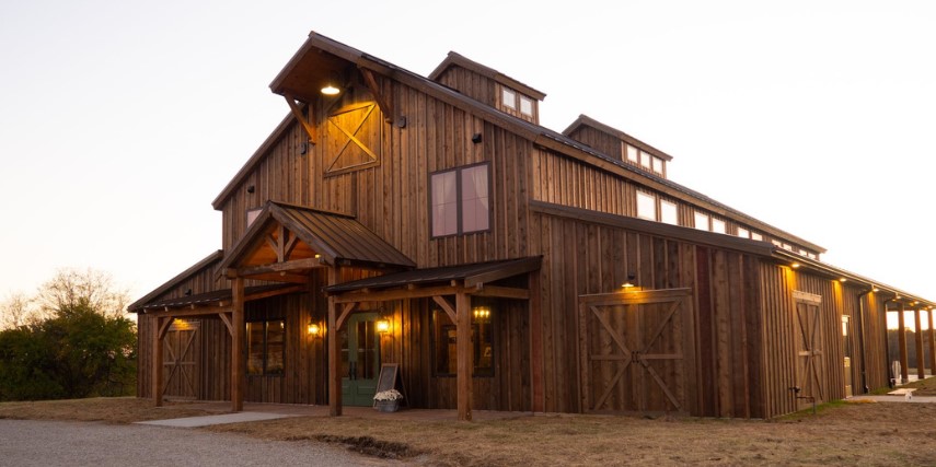 The Pearl is modeled after a real barn on the property of John and Lana Crawford.