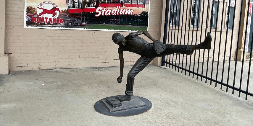 Some legendary baseball players visited Phil Welch Stadium over the years.