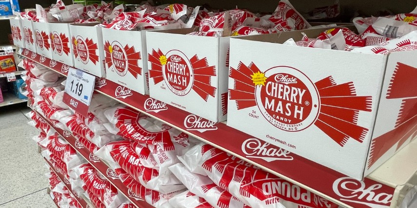 You won't see any big marketing campaigns by Chase Candy Co., and yet the Cherry Mash brand stays strong.