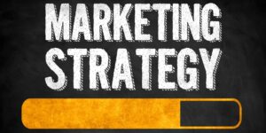A "loading" graphic shows the words "Marketing Strategy" and a progress bar beneath.