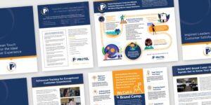 Collage of value-added content created for a company.