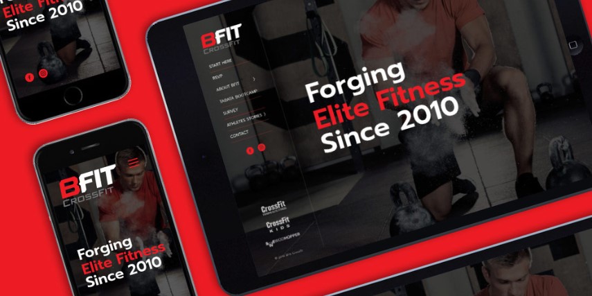 Close-up of an SJC-designed website shown on tablets and smartphones.